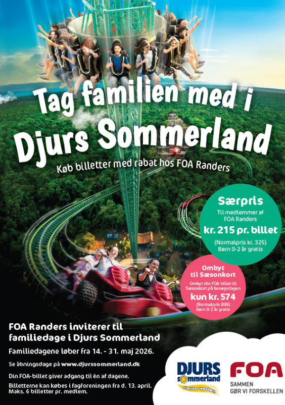 Kom i Djurssommerland med FOA Randers